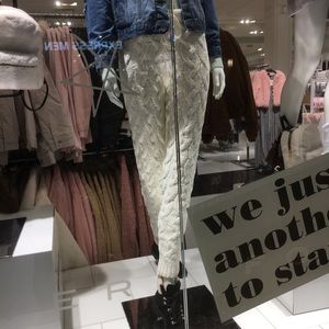 Forever 21 Cable Knit Sweatpants